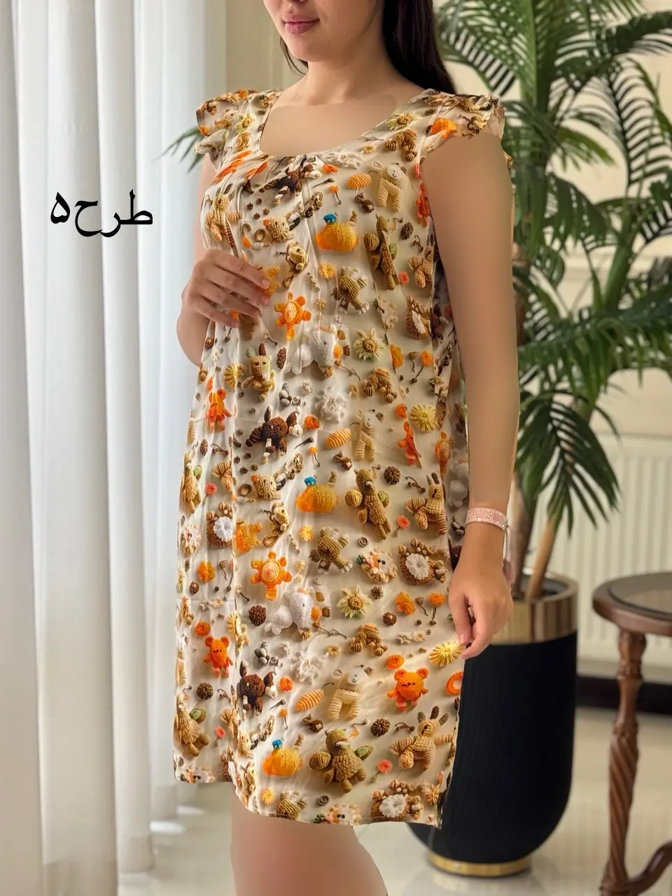 پیراهن نخی سه بعدی کد1993